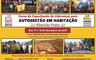 Ribeirão Preto recebe curso de Autogestão em Habitação promovido pela UNMP