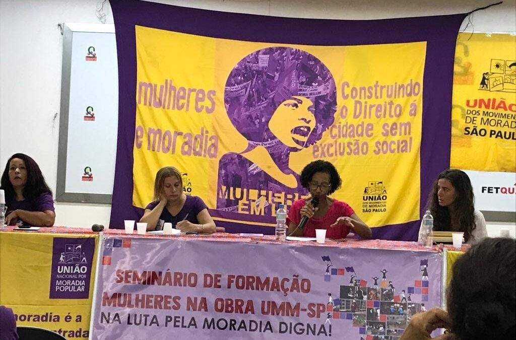 Seminário de Formação Mulheres na Obra debate gênero e a luta pelo direito à moradia