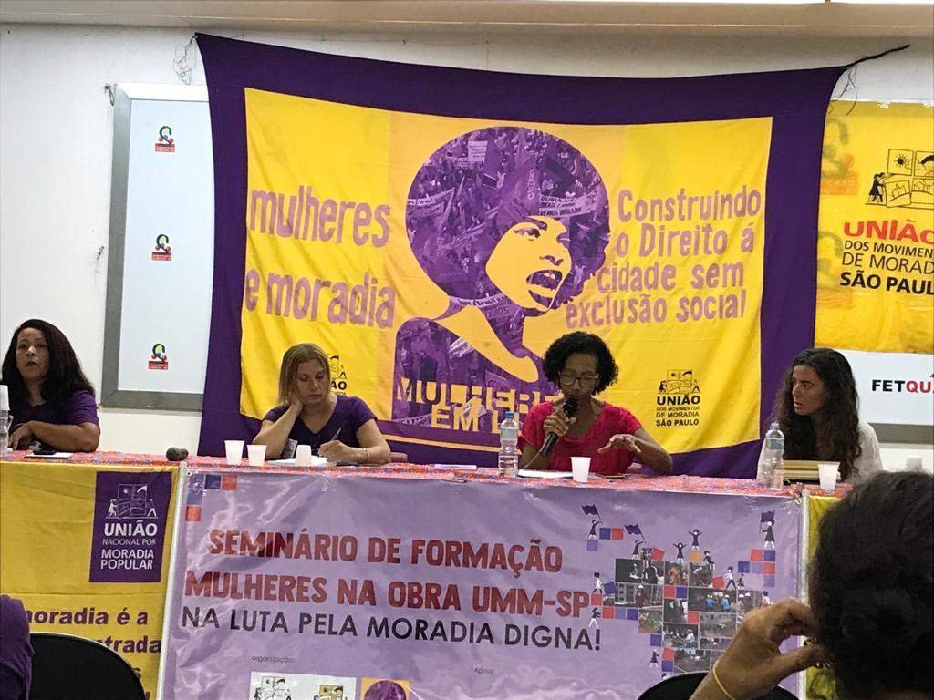 Seminário de Formação Mulheres na Obra debate gênero e a luta pelo direito à moradia